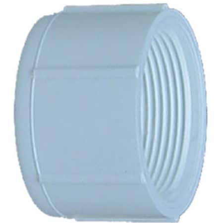 Genova 30168 1 in. Cap Threaded- White 544130